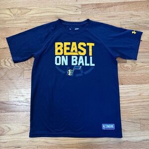 Under Armour NBA Combine Utah Jazz 'Beast on Ball' Performance Shirt Youth Large